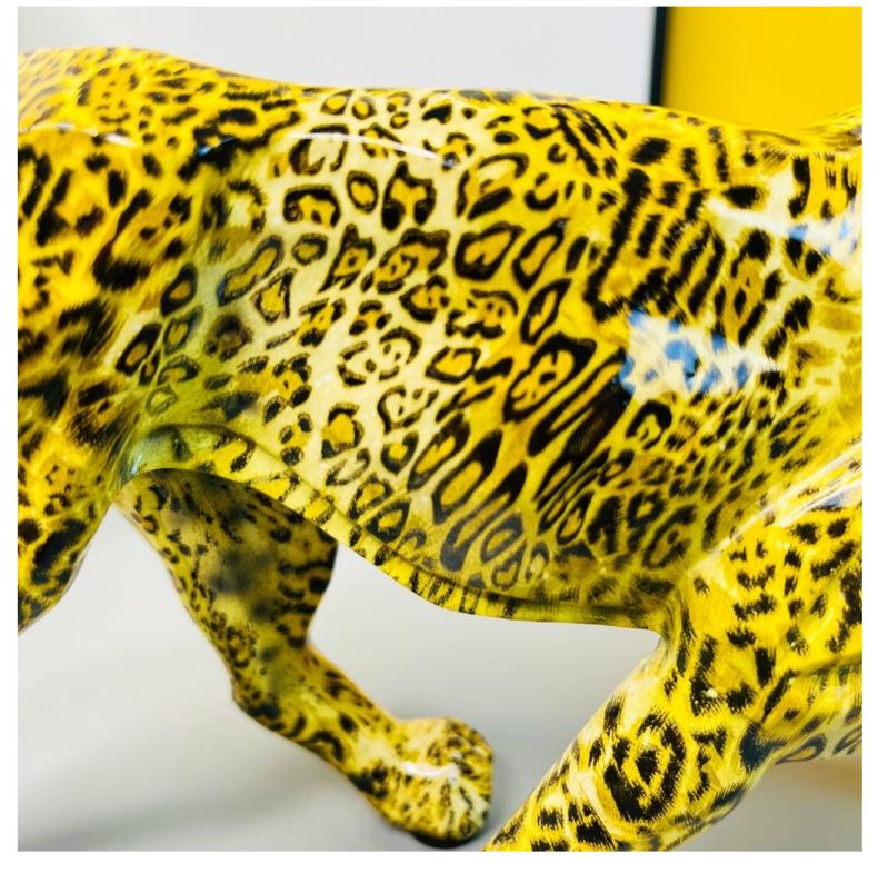 Leopard Resin Ornament for Home Decor & Gift