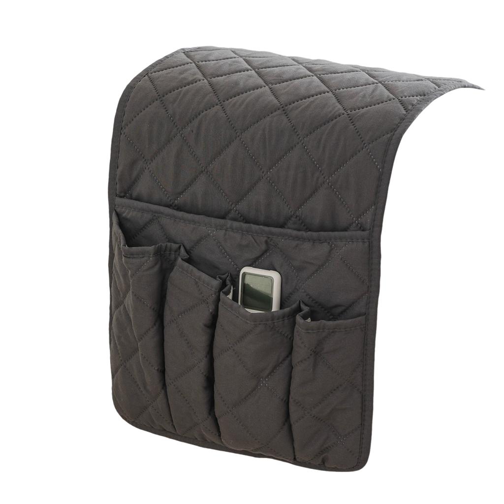 1 Stück Wasserabweisende Sofa-Armlehnenbezüge Kariert Sessel-Armlehnenschoner mit Aufbewahrungstasche für Wohnzimmermöbel Überwurf