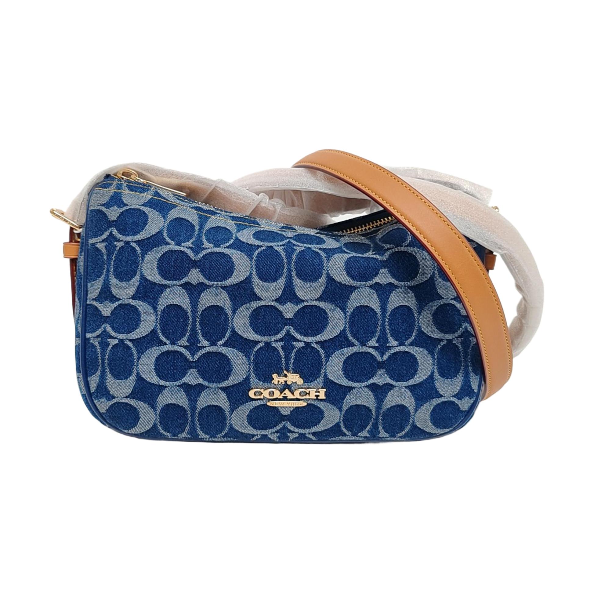 [Pre-Owned] Kailey 23 Monogram Metal Logo Zipper Closure Fabric Shoulder Bag Medium - Excellent #1AWLRDM ONE SIZE