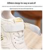 2026 Kids' Fashionable Low-Top White Shoes - Soft Sole, Casual Spring/Autumn Sneakers for Boys & Girls