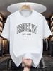 Trendige Grafik-T-Shirts mit Buchstaben für Herren Sommermode Hip Hop 3D-Druck Rundhals-T-Shirts Lässige Streetwear Übergroße T-Shirts