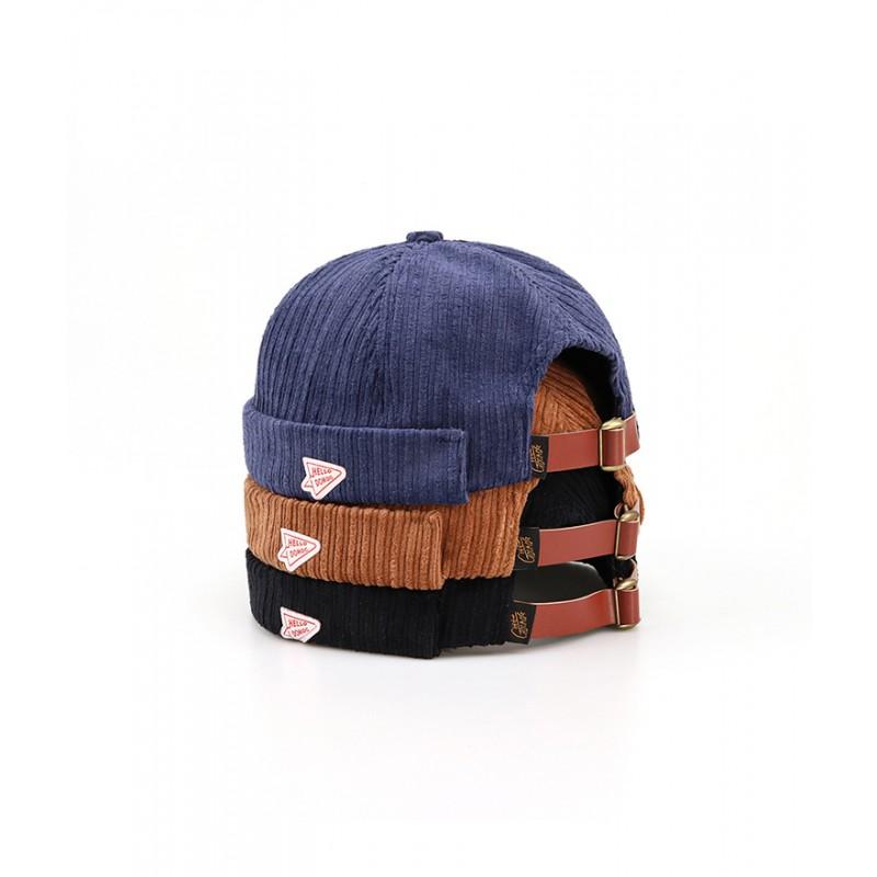Corduroy Newsboy Cap Men Women Retro Japanese Style Warm Winter Hat With Adjustable Fit