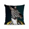 Custom Logo Cover Cushion Retro  Art Poster Style Deer  Giraffe Owl High Velvet Decorations Hug Pillow  Recliners