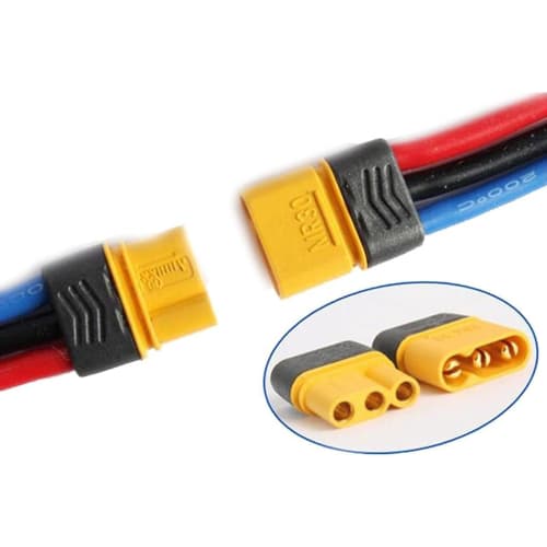 5 Pairs Amass MR30 Plug to MR-30 Bullet Male and Female Connector Adapter with Sheath Housing for DIY Battery RC Car Airplane