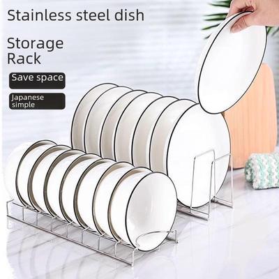 Küchenregal aus Edelstahl: Aufbewahrungs- und Abtropflösung für Schüsseln und Geschirr