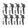 Zündspule DG508 & Zündkerze SP413 Zündkerzen-Kit für Ford F150 Mustang V8 4,6L - 8 Stück