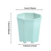 10 Pieces Nursery Pots Decorative Planter Plant Container Octagonal Flower Pot for Office