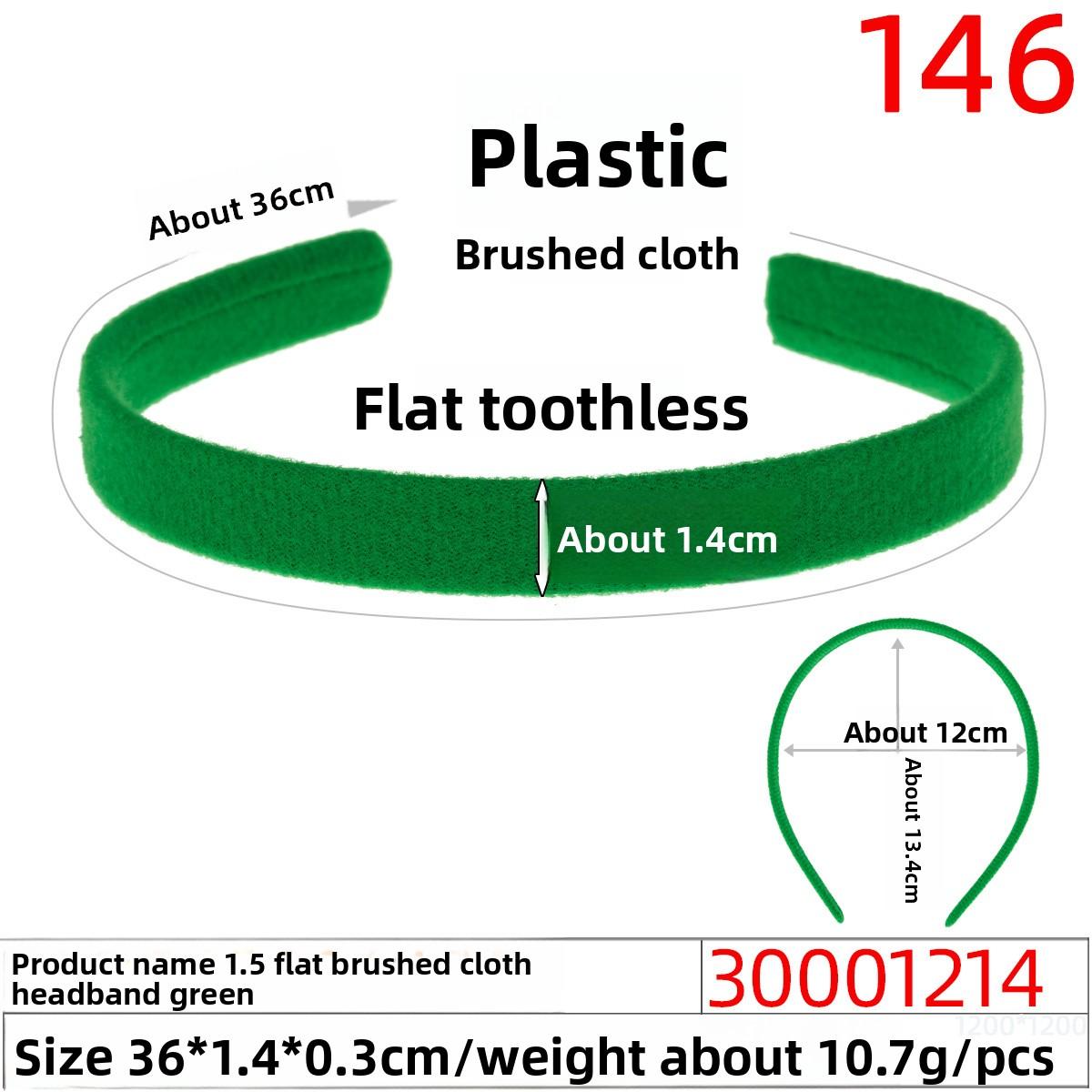 

Бархатная повязка для волосПлоская спинка Обернутая тканью повязка для волос Аксессуар для волос зелёный
