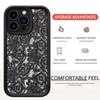 Black Lace Floral Design Phone Case for iPhone 15/16/17 Pro Max
