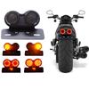 Universal Motorcycle Led Taillight Rear Brake Light License Plate Light Turn Signal Indicator Light Assembly