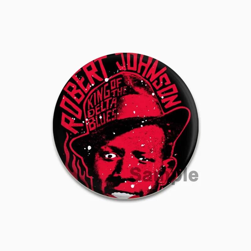 32/44/58mm Funny Cartoon Round Tinplate Pin Brooches Clothes Bag Decor Snap-in Badge Fashion Jewelry Gift