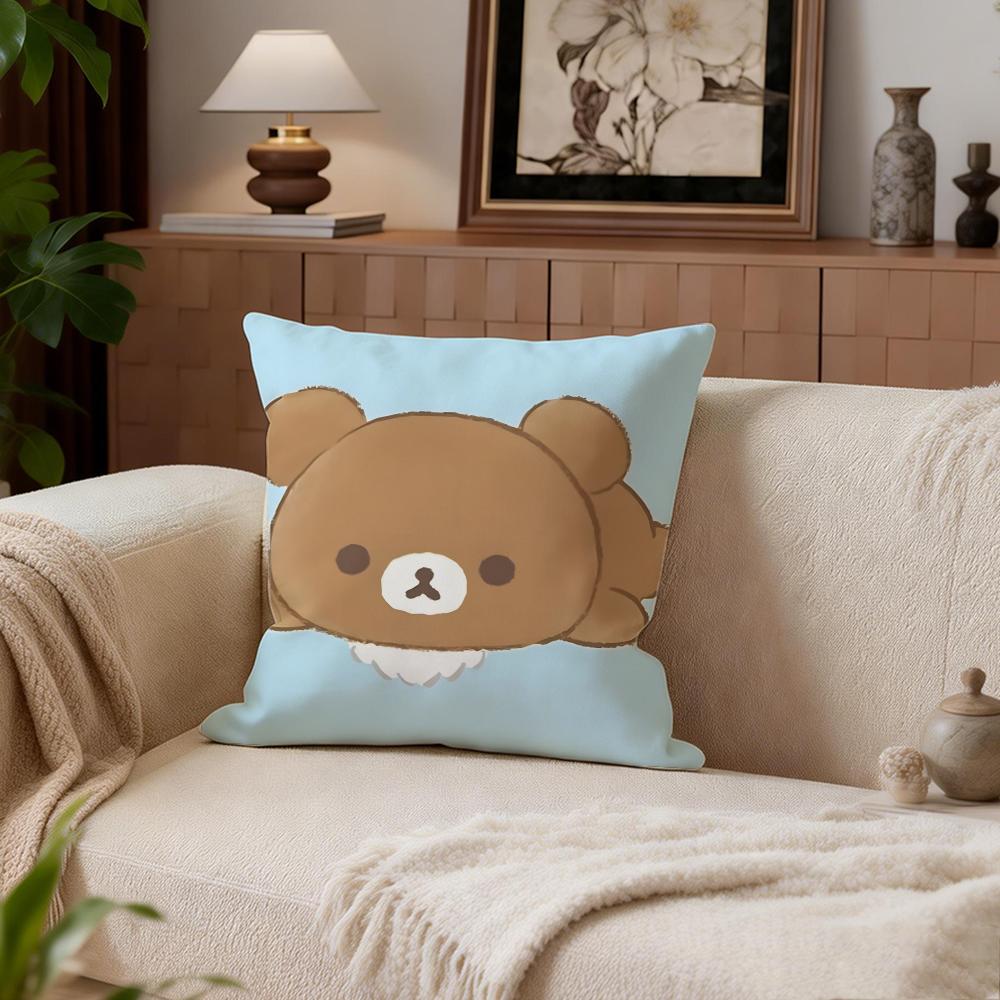 Cute Rilakkuma Cushion Cover Cushion Cover Set 4Pcs 50x50 45x45 40x40 Pillowcase Decorative Sofa Home Decor