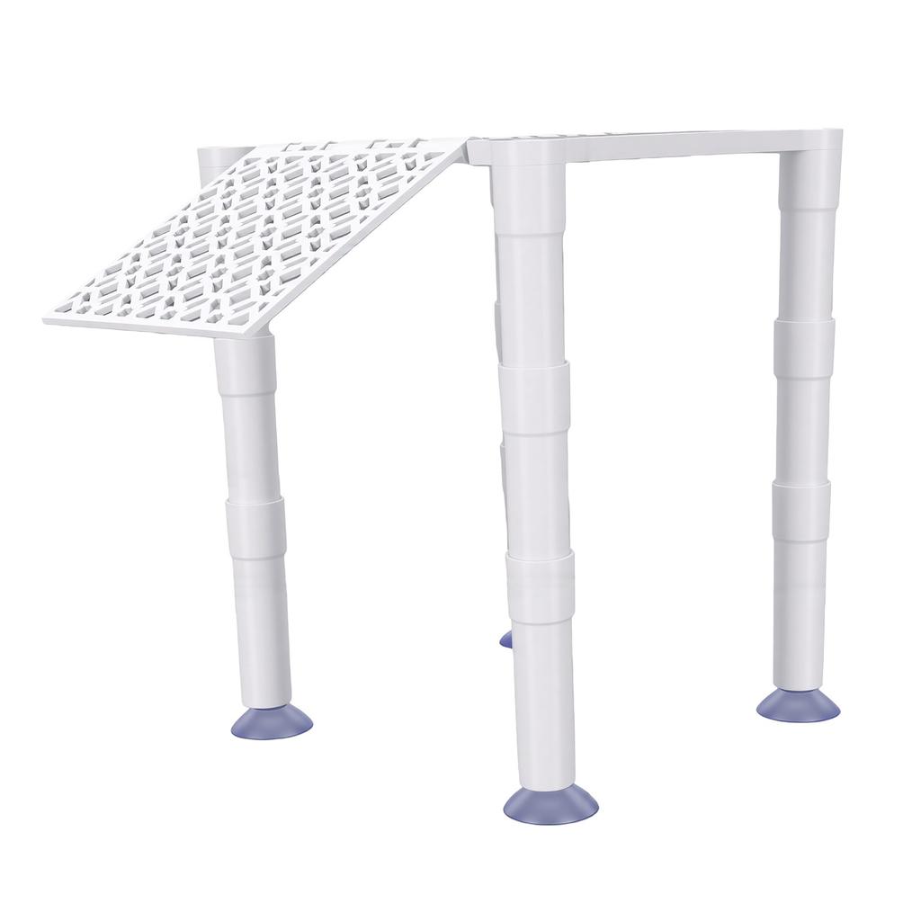 Piattaforma per tartarughe con rampa integrata e vassoio per cibo Senza cerniere Dock robusto e stabile per tartarughe per 25 75 Galloni