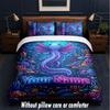 Mermaid Underwater Theme Custom Text Or Name 3Pcs Bedding Set,1 Flat Sheet & 2 Pillowcases Personalized Home Bedding