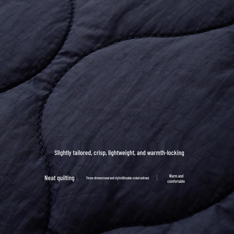 Chuyu Women's Loose Fit Corduroy Patchwork Plaid Padded Jacket