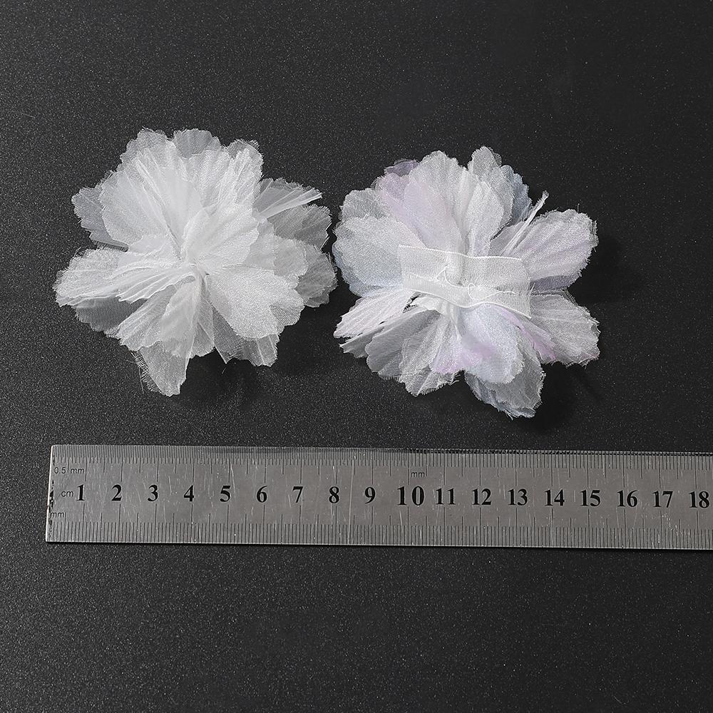4/7Pcs Artificial Chiffon Flower Heads Living Home Room Decoration Photography Props For Wedding Decor DIY Candy Box Accessories