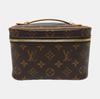 [Pre-Owned] Nice Elegant Shape Lv Monogram Metal Zipper Head Coated Canvas Makeup Bag Handbag Mini - Excellent #1RPE6W2