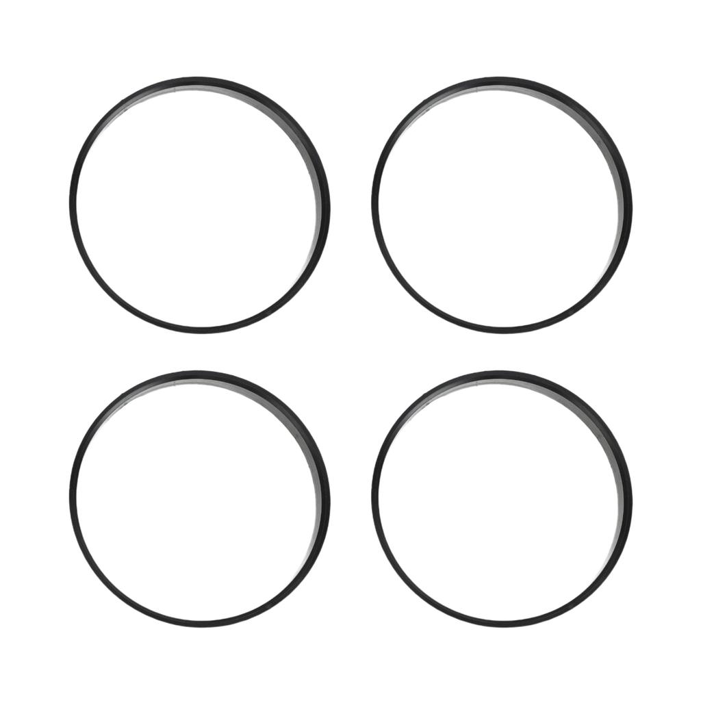 INFINAUTO Hub Centric Ring 72.6mm ID 74.1mm OD Car Wheel Hub Ring ABS Plastic Black 4pcs
