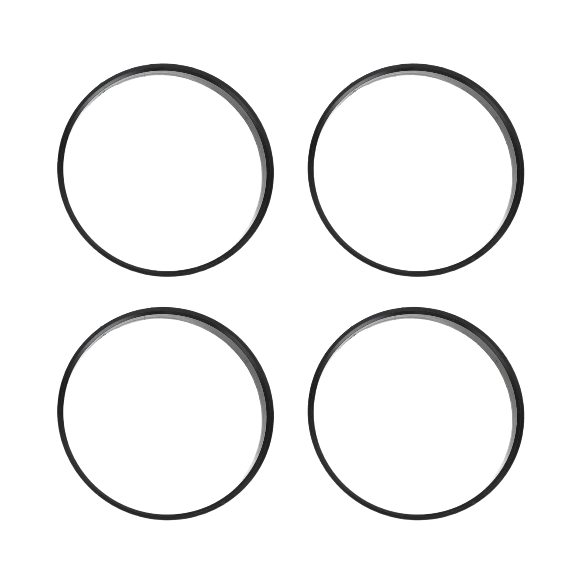 

INFINAUTO Hub Centric Ring 72.6mm ID 74.1mm OD Car Wheel Hub Ring ABS Plastic Black 4pcs чорний