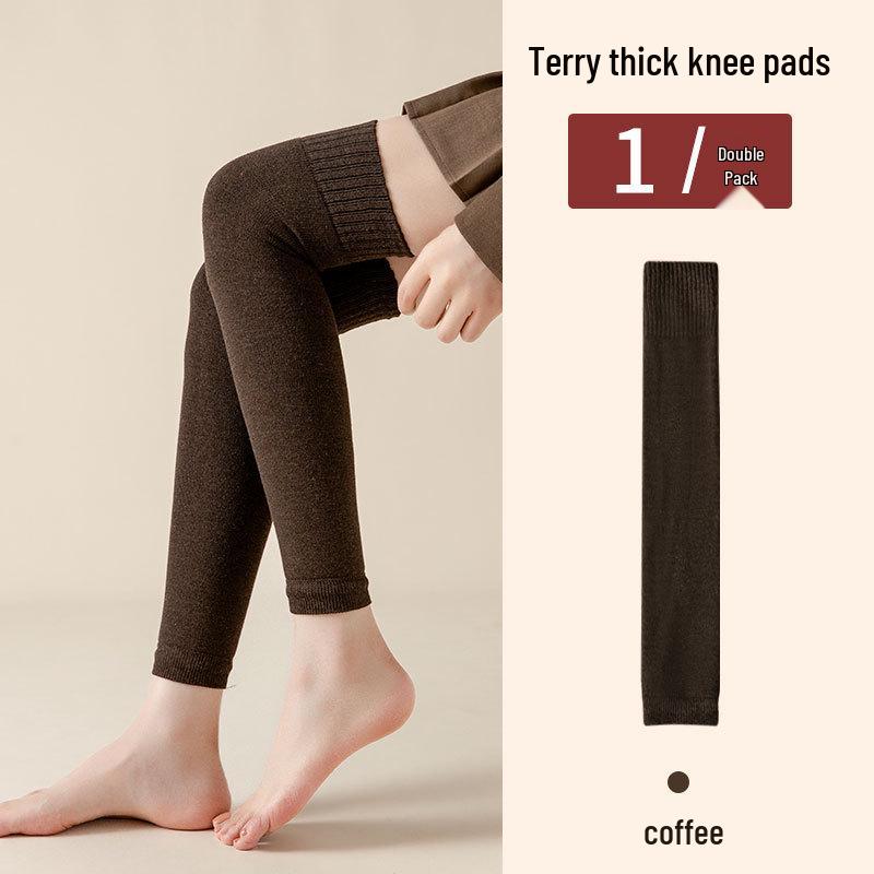 

Женские толстые махровые гольфы до колена с флисовой подкладкой для зимнего тепла и защиты суставов Large [126-170 lbs]