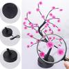 Masa Ağacı Gece Lambası USB/Pille Çalışan Dokunmatik Anahtar Yapay Bonsai Kiraz Çiçeği Masaüstü Ağacı LED Lamba Işık Dekorasyonu