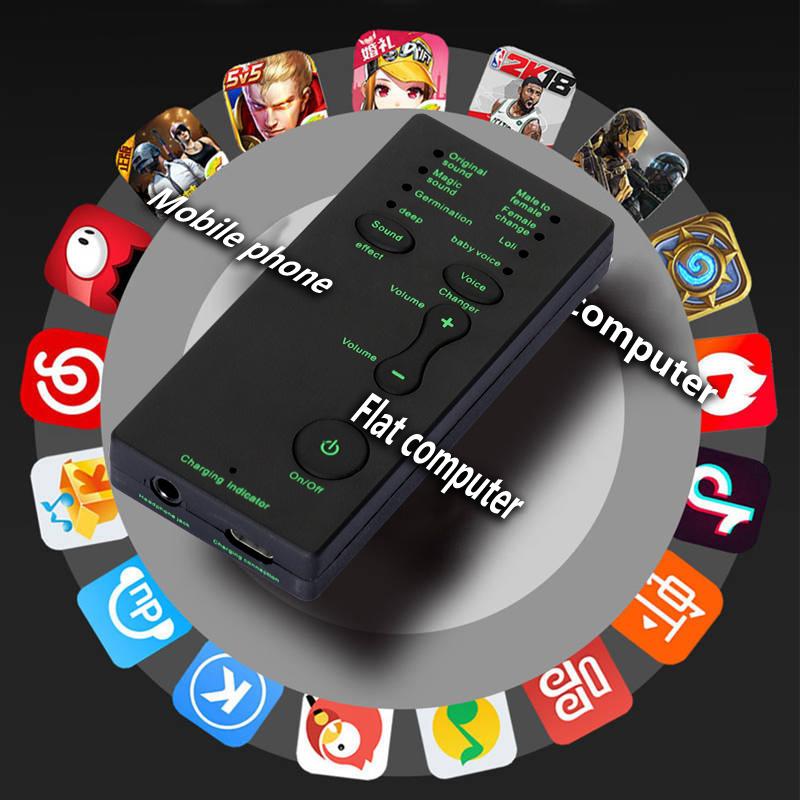 7 Different Sound Changes Voice Changer Device For Computer/Laptop/Tablets