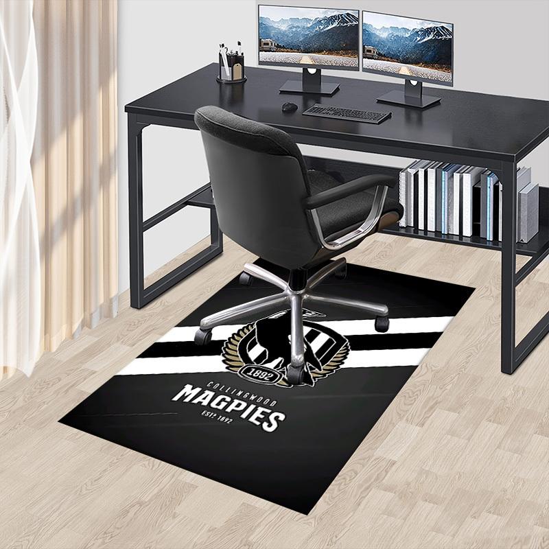 1pz Tappeto Collingwood Magpies, Tappeto per Ufficio Tappetino da Esterno Decorazione per la Casa Tappeto da Area Festival