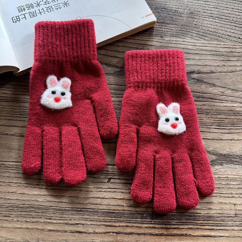 Knitted Animal Pattern Gloves For Winter Warmth And Style