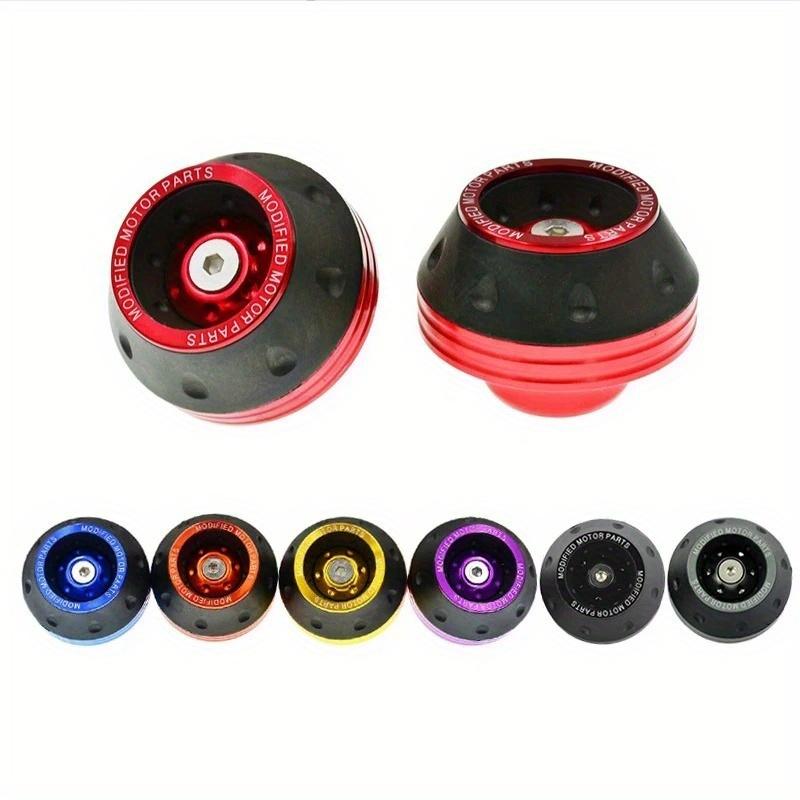 2pcs Universal Motorcycle Wheel Protection Collision Pads, Motorcycle Collision Protectors, Alloy Motorcycle Off-road Race Drop Front Fork Slider Cups