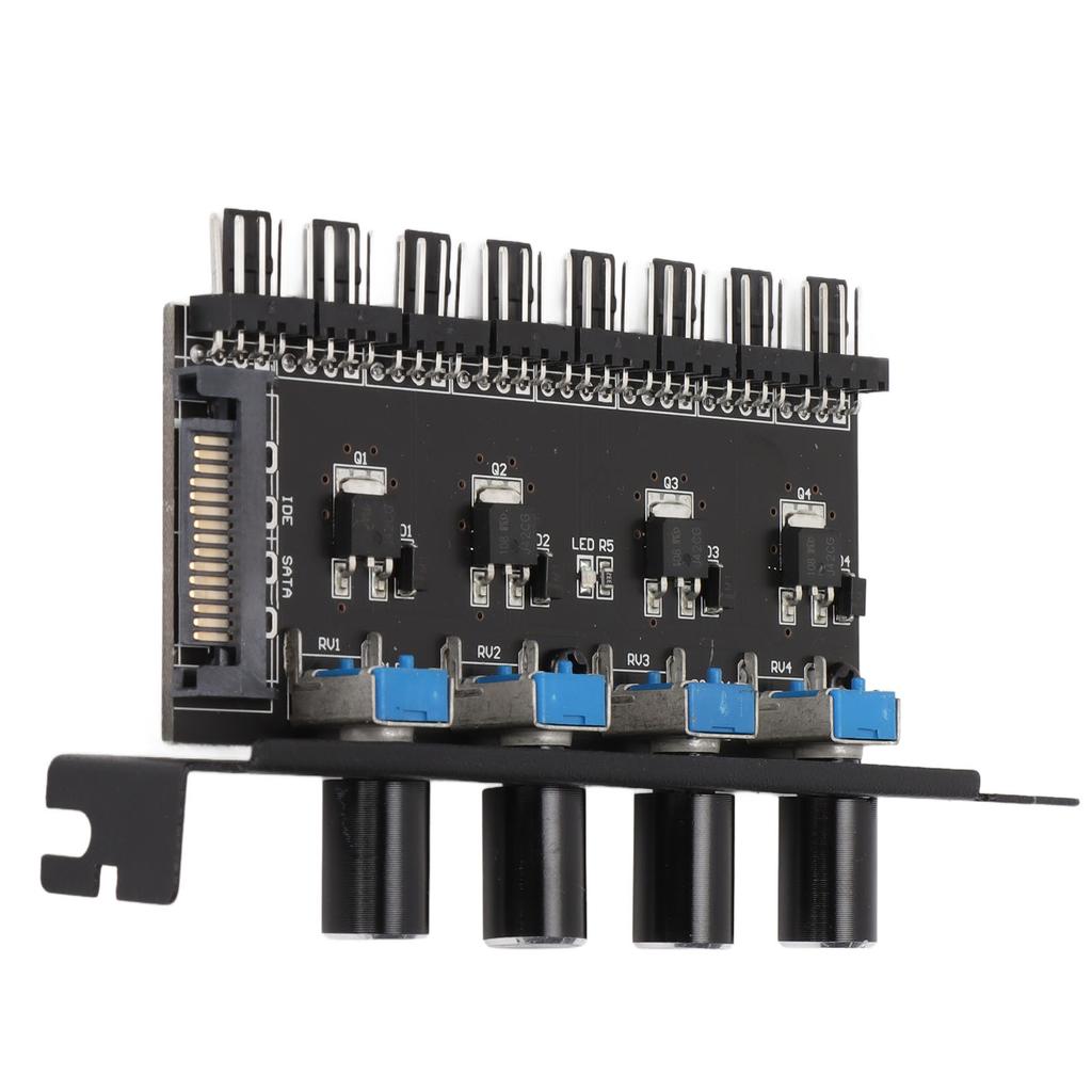 PC Lüfter Hub PC 8 Kanal Lüfter Hub 4 Drehregler Kühl Lüfter Geschwindigkeitsregler für CPU Gehäuse HDD VGA PWM Lüfter Wasserkühlungssystem