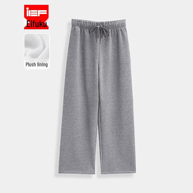 

IEF Women s Fleece-Lined Wide-Leg Casual Pants XL