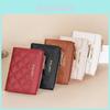 Ladies Short Purse With Quilted Design And Zipper Coin Pocket For Fashion Accessories