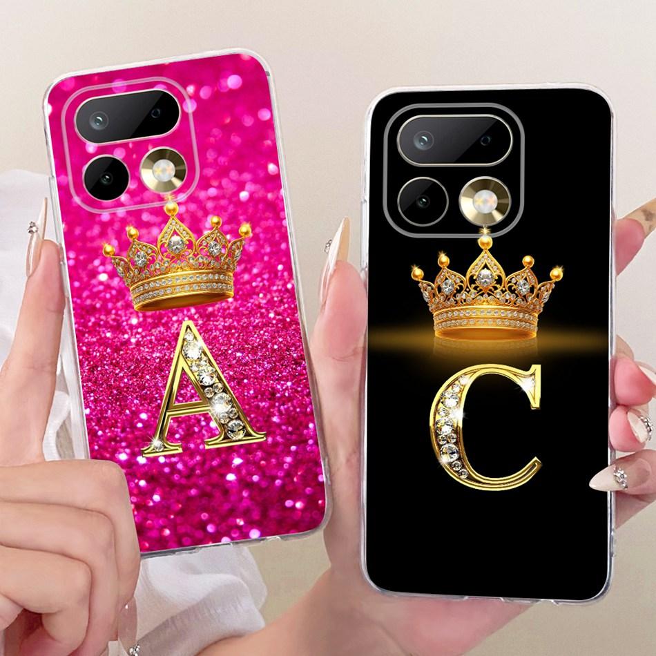 For Realme 16 Pro+ 16Pro Fashion Crown Letter Phone Case For Realme 16 Pro Plus 5G Soft Silicone TPU Cases