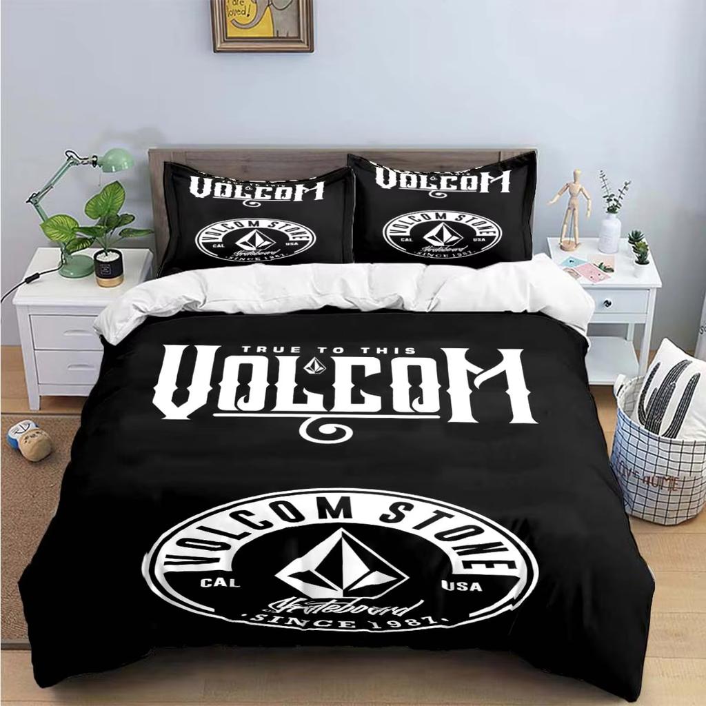 Nuovi Set Biancheria da Letto V-VOLCOM con Stampa 3D Raffinato Set di Biancheria da Letto Copripiumino Set Copripiumino Set Biancheria da Letto Regalo di Lusso Tessile per la Casa