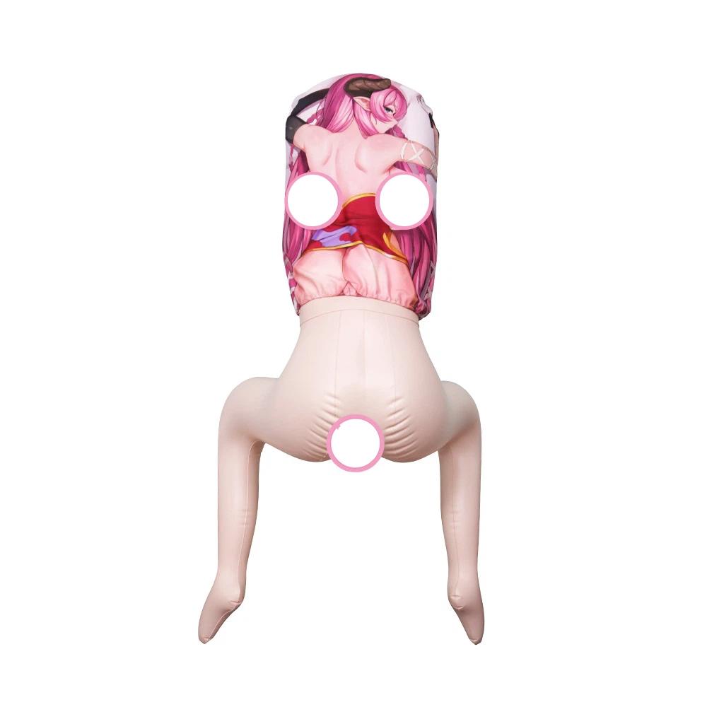 Men's Sex Doll Masturbation Cup Anime Printed Inflatable Doll Multi-Posture Erotic Support Cushion Adult Sex Toys