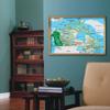 Canada Fysieke Kaart Muurkunst Poster voor Klaslokaal Woonkamer Decoratie Geografie Educatief Hangend Afbeelding Studiekamer Kantoor Kaart