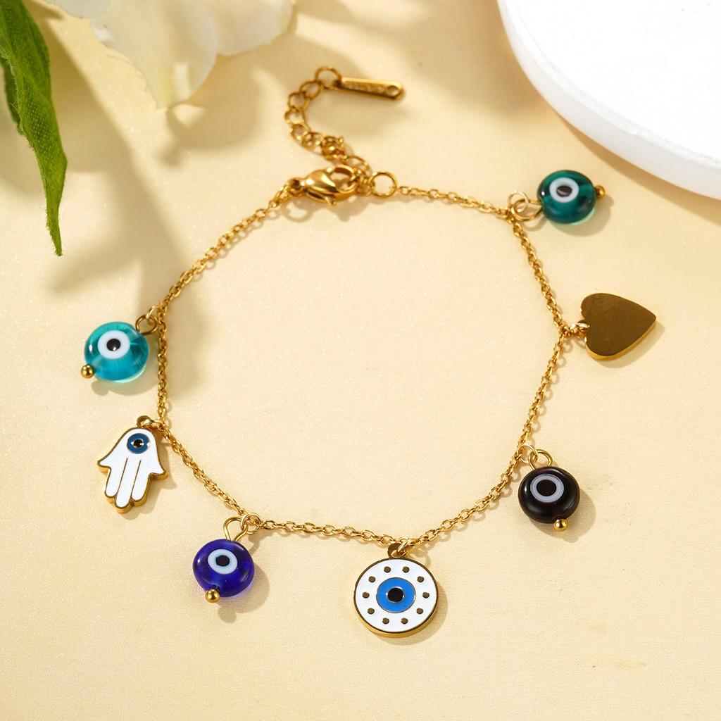 Devil's Eye Bracelet European and American Starfish Niche Premium Stainless Steel Jewelry Bracelet