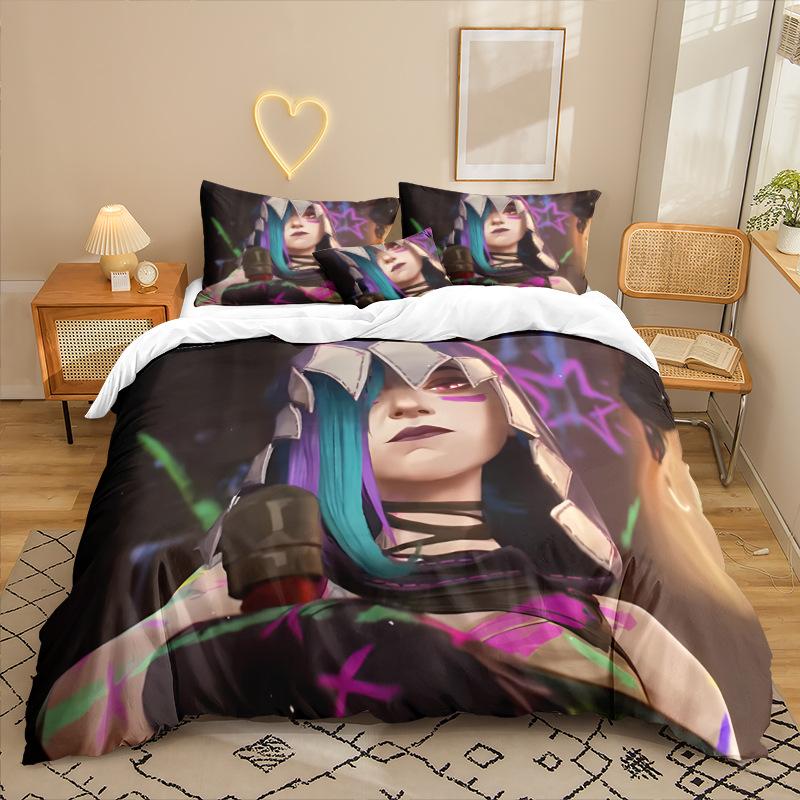 

Анимационный Сериал 3D Цифровая Печать Комплект Постельного Белья из Трех Предметов Простыня Пододеяльник 90 * 200 two-piece set