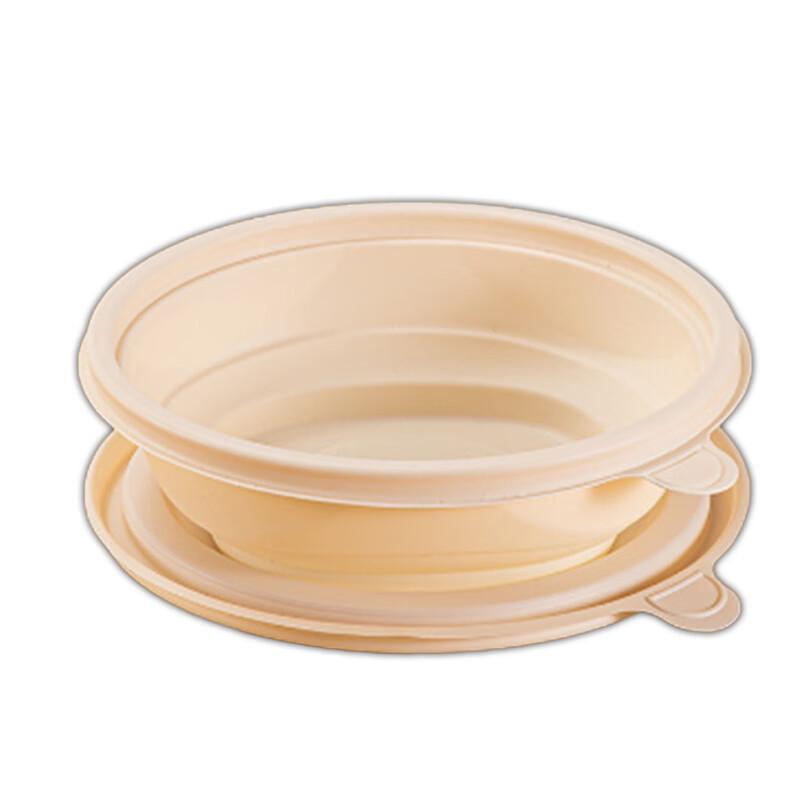 Биоразлагаемые одноразовые круглые коробки для еды на вынос из кукурузного крахмала