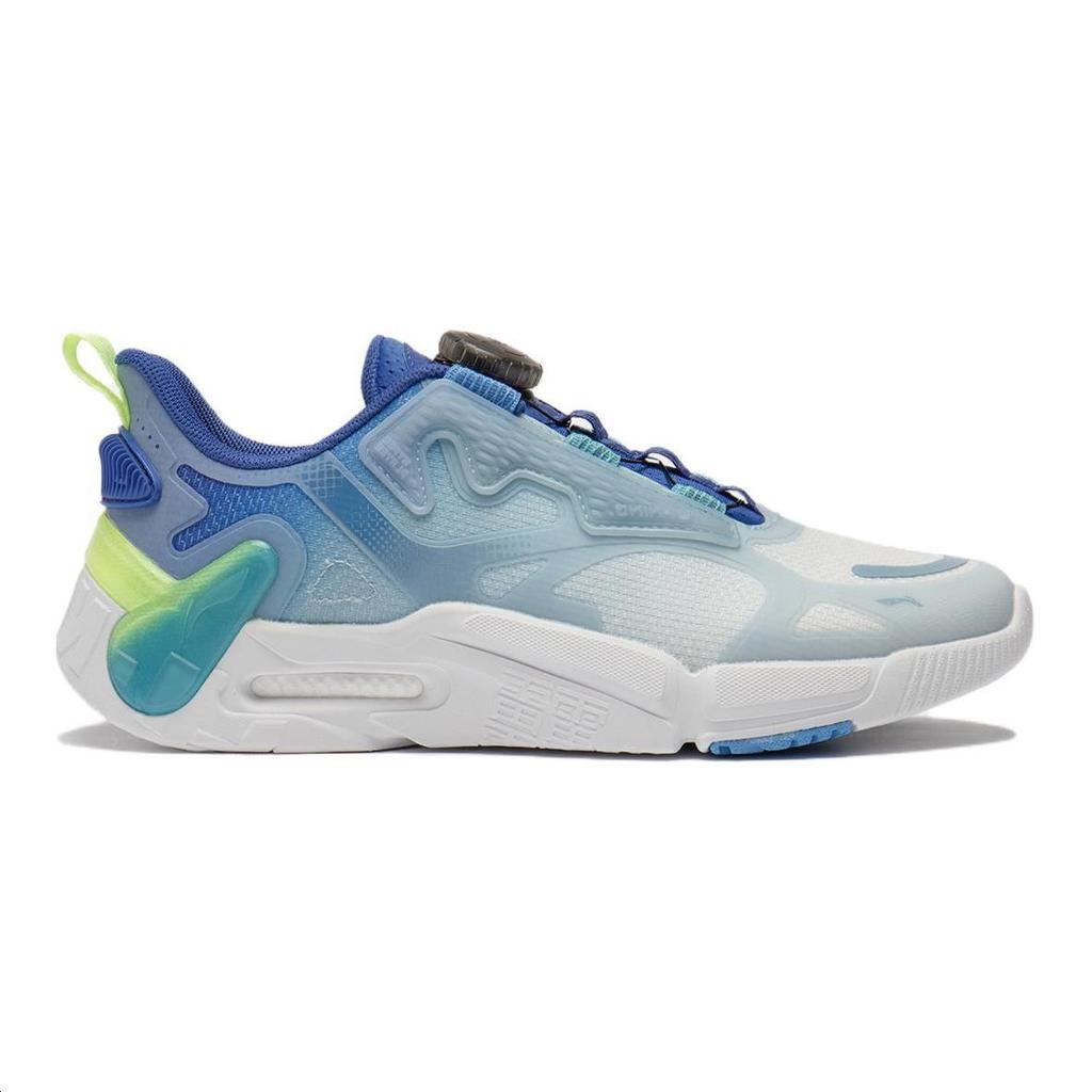 Li Ning Kids Sports Lifestyle Series Comfortable Durable Non-Slip Low-Top Casual Shoes Kids Casual Shoes Blue YKCU010-7