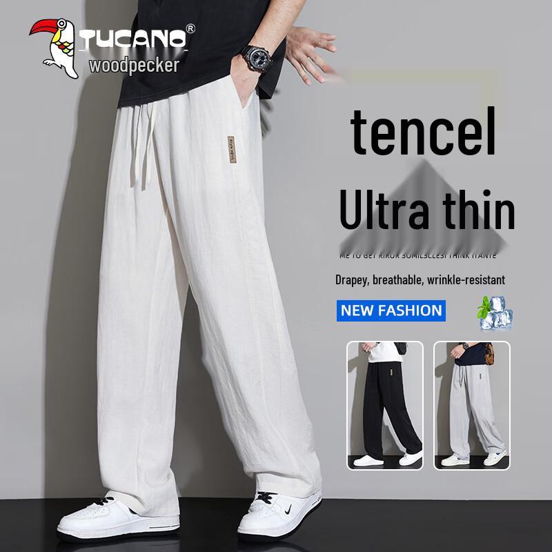 TUCANO Men s Lyocell Linen Blend Casual Pants 3XL