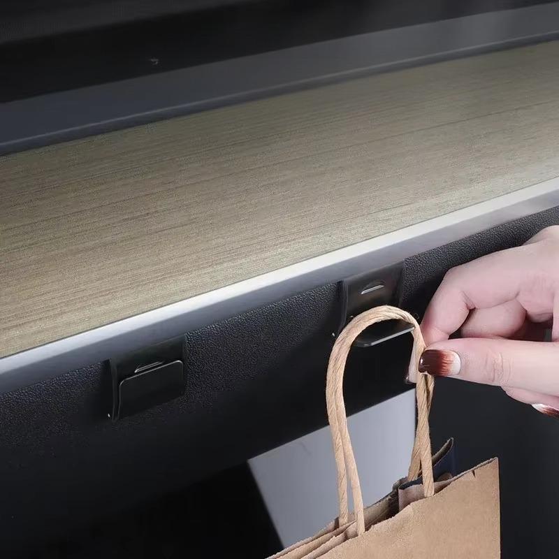 For Tesla Model Y/3+/Y Juniper Glove Box Hook Storage Clip Holder Hang Bag Umbrella Invisible Foldable Glovebox Hook Accessories