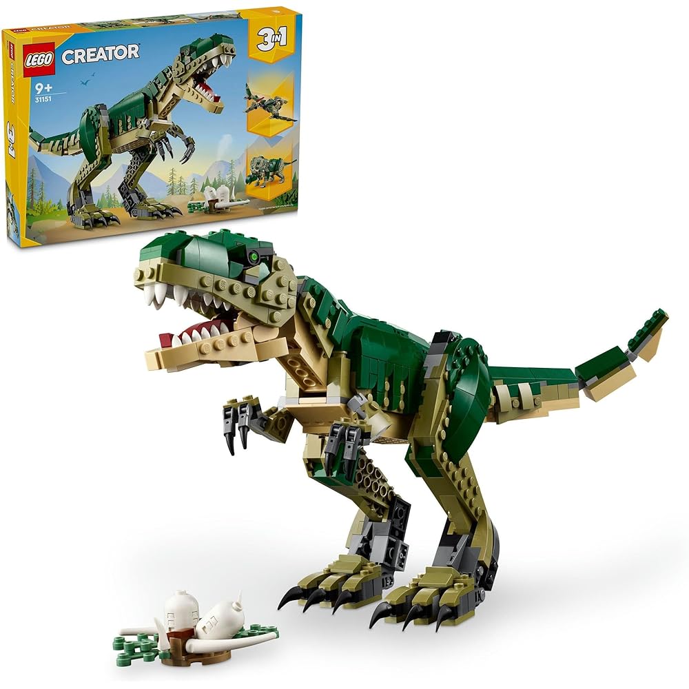 

LEGO Creator T-Rex Dinosaur Building Toy for Kids Age 9-11, 31151, Fun Gift for Boys and Girls