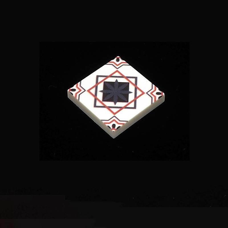 MOC 10 Stück Puzzle High-Tech 3068 2x2 Gemusterte Bodenfliesen Bausteine Bedruckte Plattensteine Partikelspielzeug Kinder Geschenk