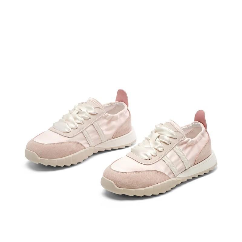 

Little white shoes children s spring new summer with skirts versatile students thin breathable board shoes 35 розовый