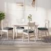 Seat Cushion Set 4 Pcs Dark Gray 40 X 40 X 12 Cm Fabric