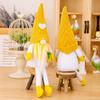 Whimsical Yellow Knitted Lemon Gnome Figure Ideal For Summer Themed Parties And Home Styling