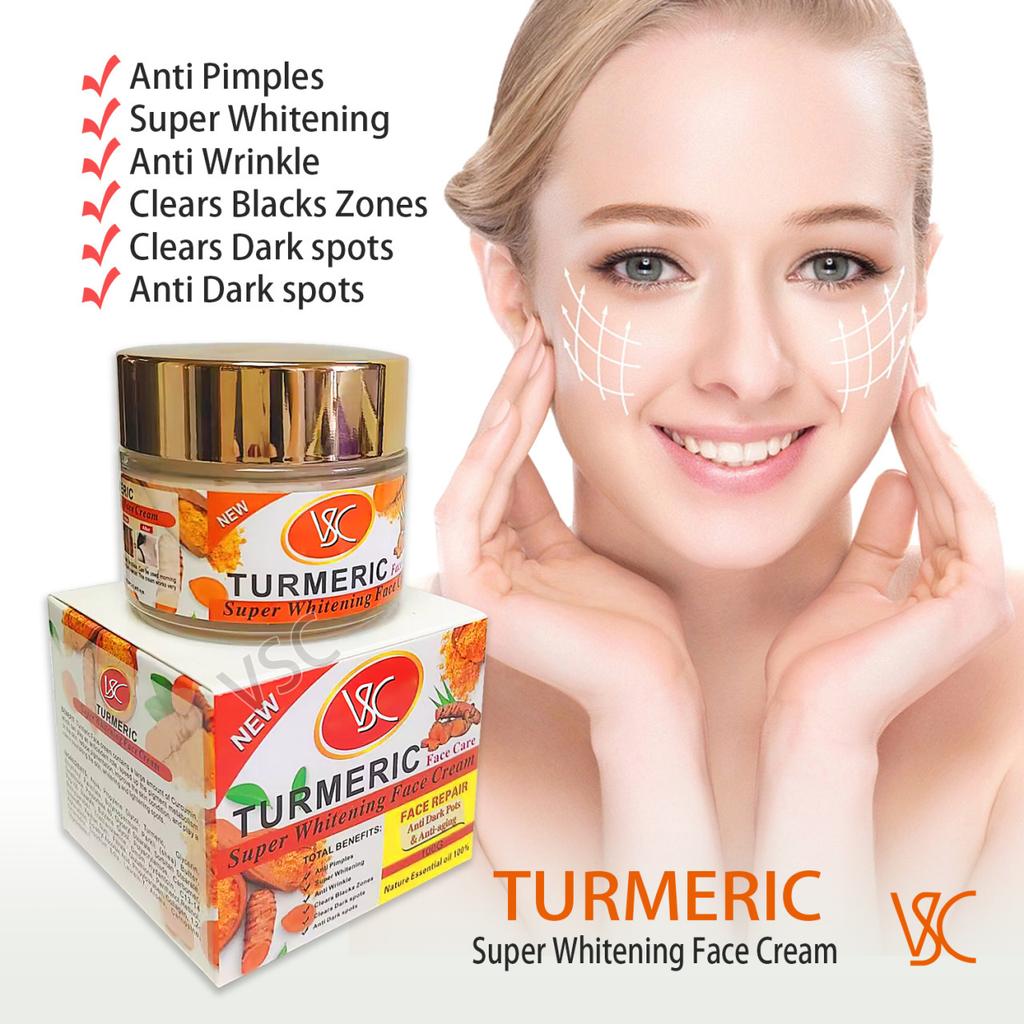 Turmeric Face Cream Brightens Skin Tone Moisturizing Facial Lotion