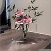 Decorative Acrylic Transparent Vase for Modern Home Tabletop Living Room Desktop Display