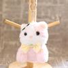 Cute Sunglasses Kitten Plush Keychain Bag Charm Soft Stuffed Animal Doll Pendant Accessory